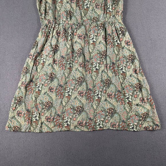 Forever 21 Womens Medium Green Floral Spaghetti Strap Light Summer Dress NWT - Picture 3 of 7